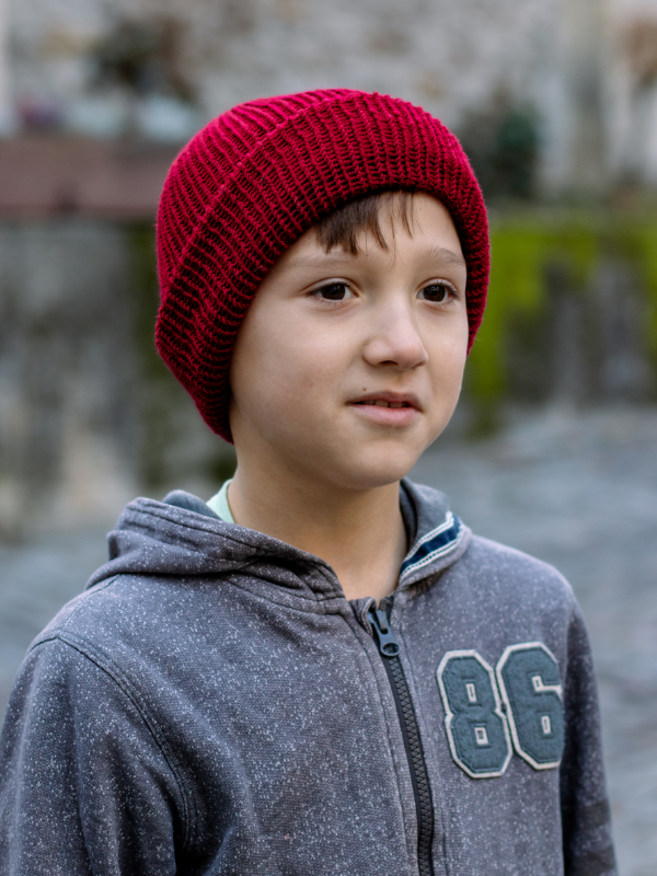 Kindermützen einfarbig Polyacryl