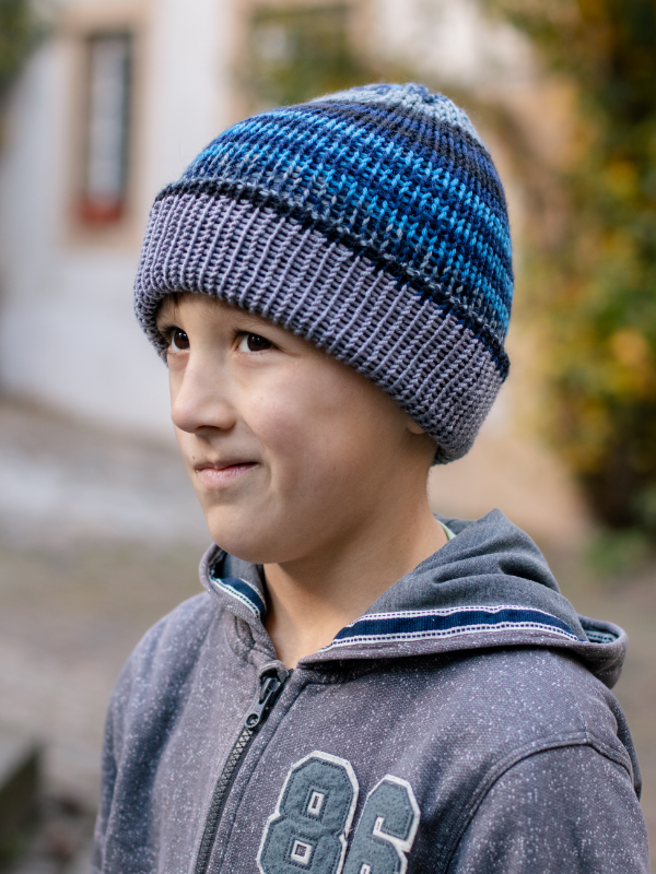 Kindermützen mehrfarbig Wolle