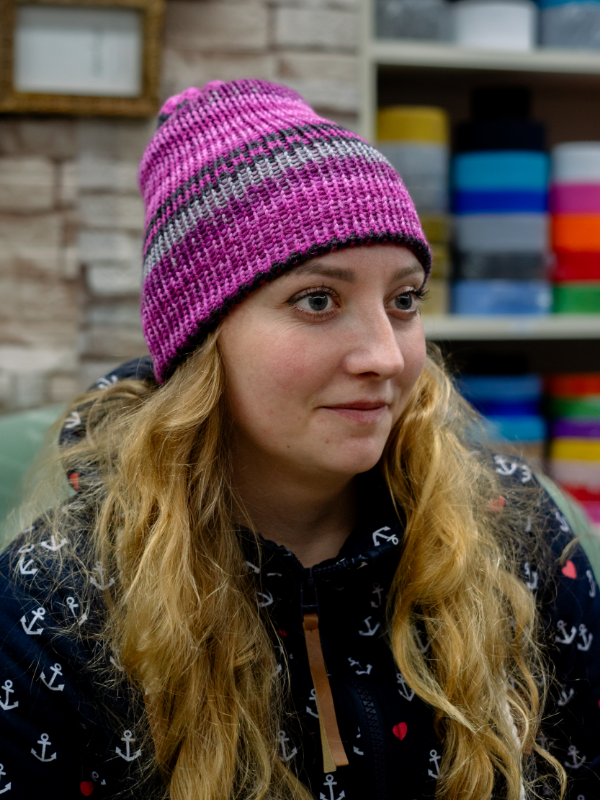 Mützen mehrfarbig Wolle