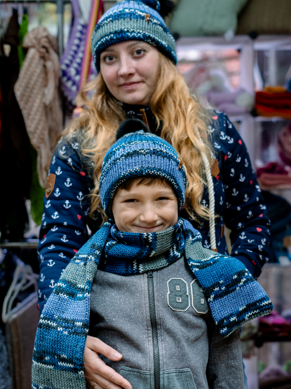 Mützen mehrfarbig Polyacryl