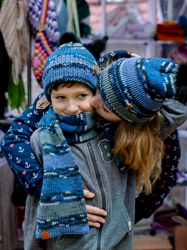 Mützen mehrfarbig Polyacryl